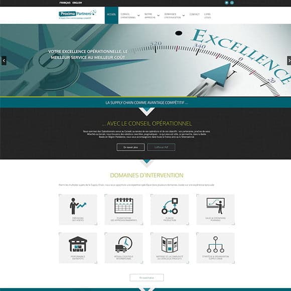 Création de site template accueil